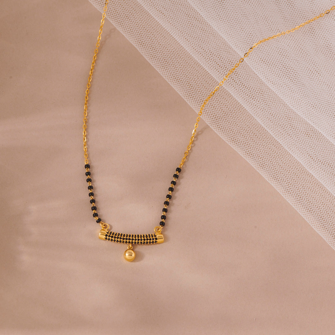 One Bond Gold Modern Mangalsutra for Women