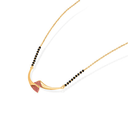 Bond Thread Gold Modern Mangalsutra for Women