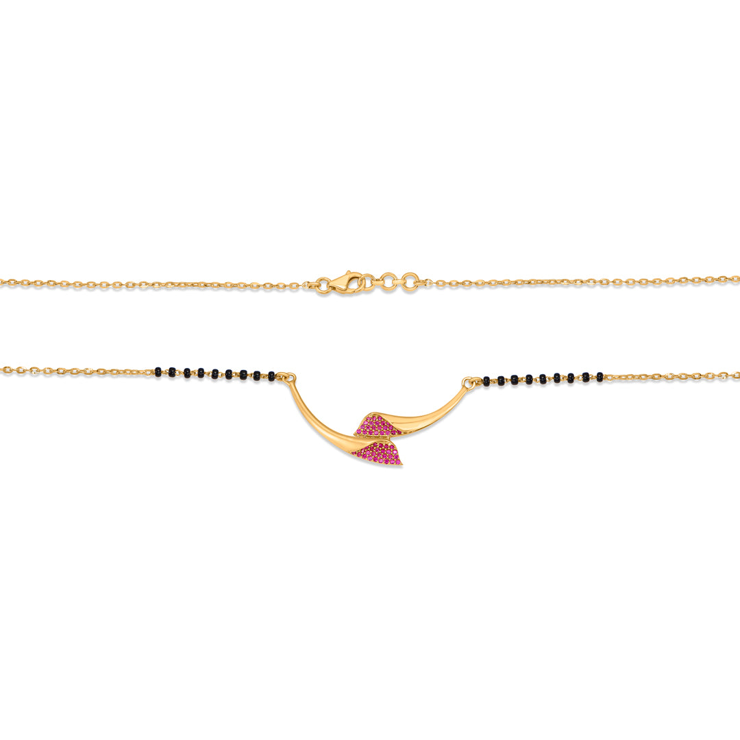 Bond Thread Gold Modern Mangalsutra for Women