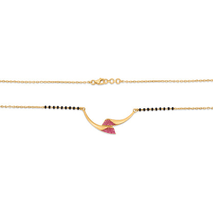 Bond Thread Gold Modern Mangalsutra for Women