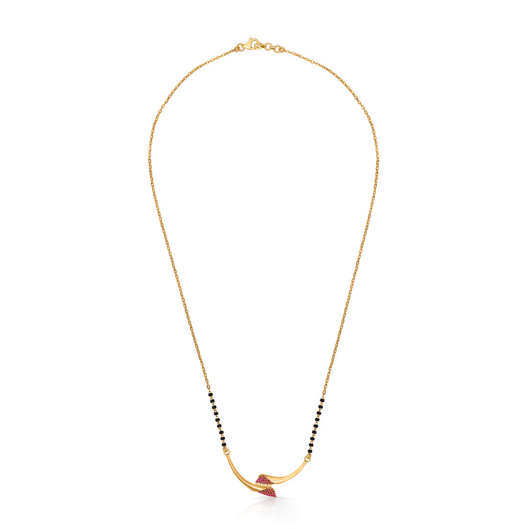 Bond Thread Gold Modern Mangalsutra for Women