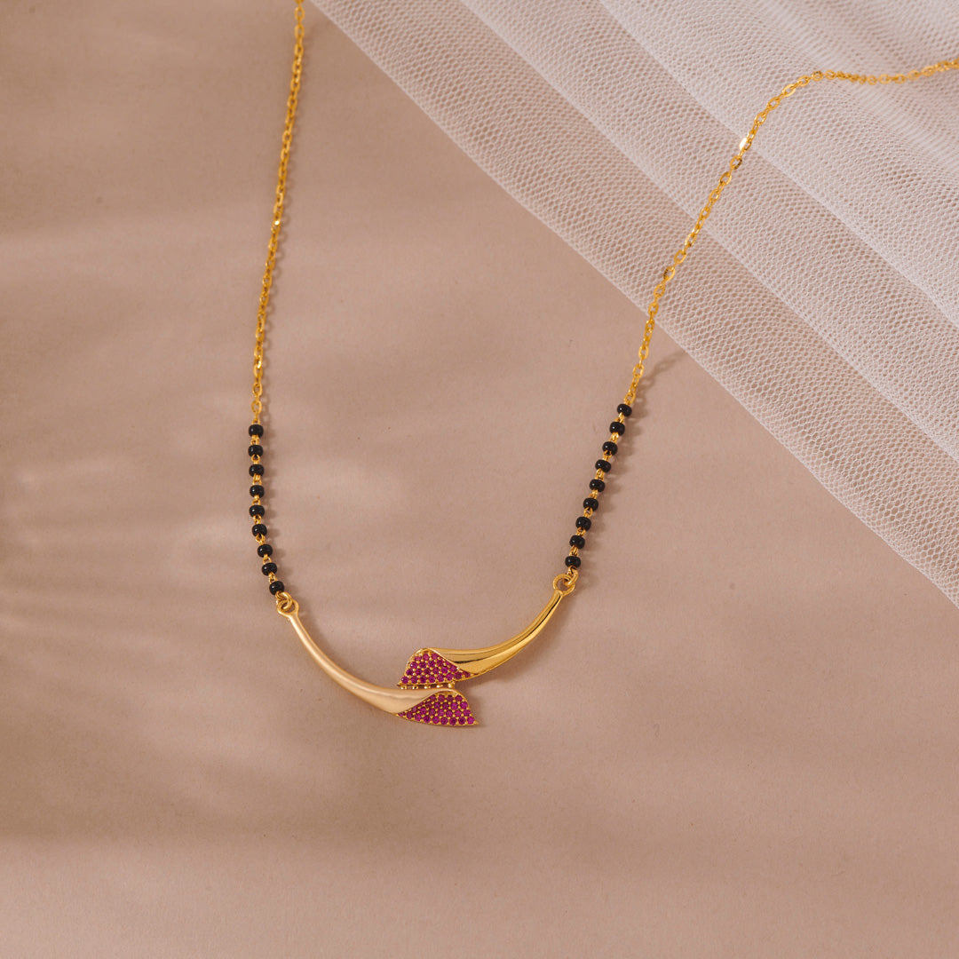 Bond Thread Gold Modern Mangalsutra for Women