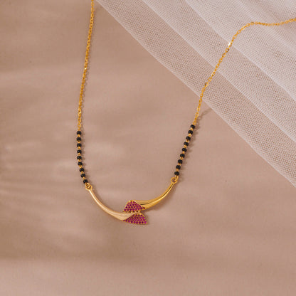 Bond Thread Gold Modern Mangalsutra for Women