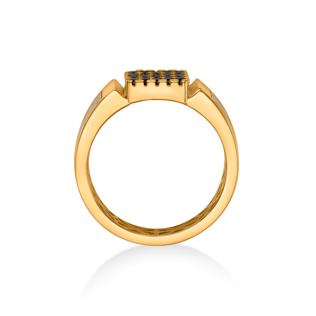 Regal Halo Gold Men's Ring for Men