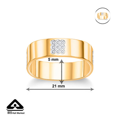 Refined Mark Gold Men's Ring for Men