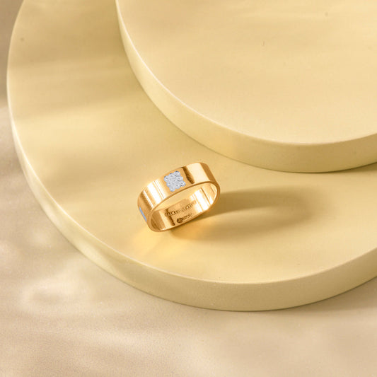 Refined Mark Gold Men's Ring for Men