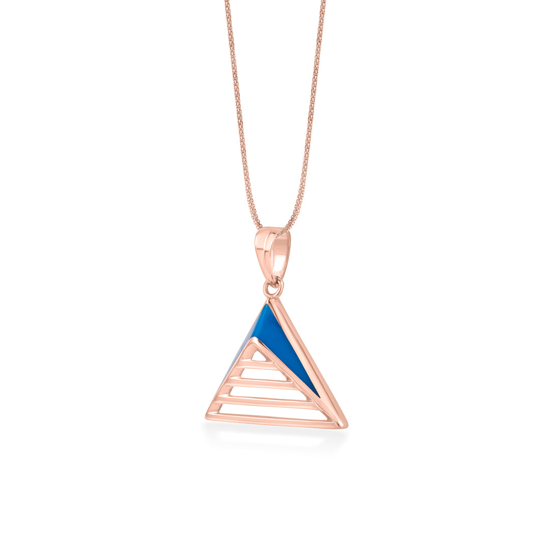 Coastal Curve Gold Modern Pendant for Women