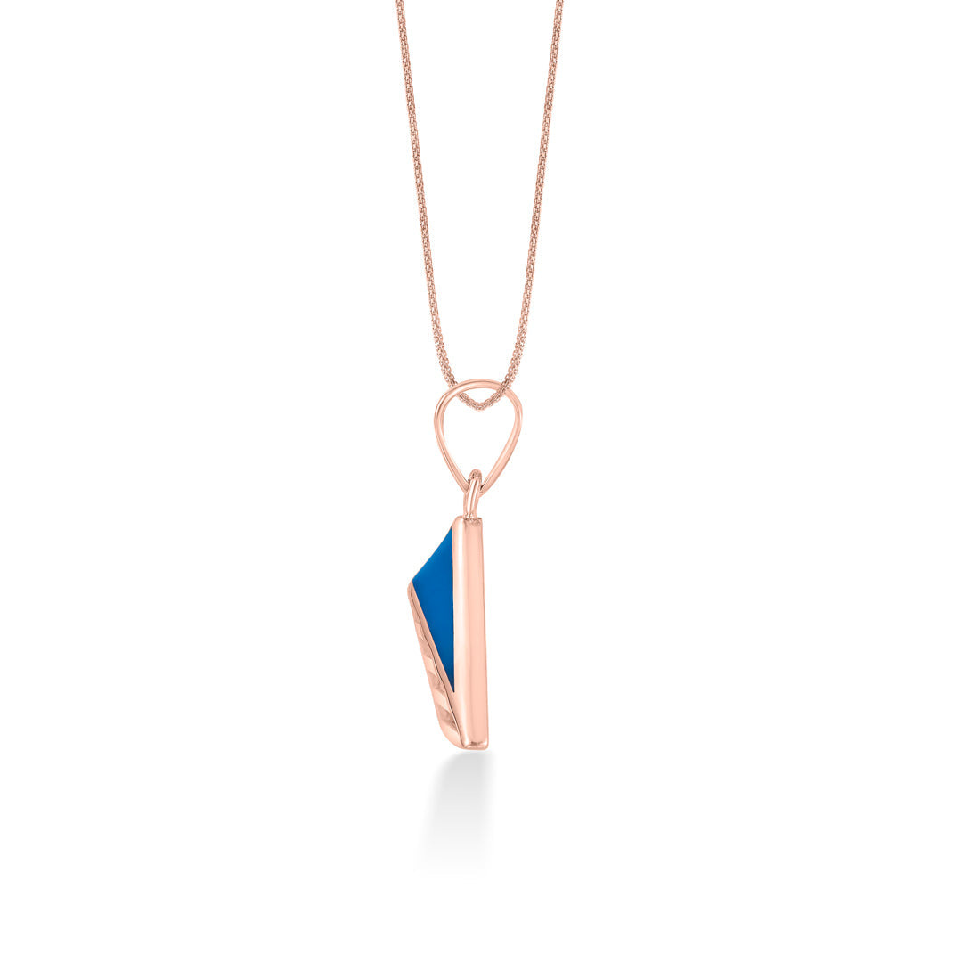 Coastal Curve Gold Modern Pendant for Women