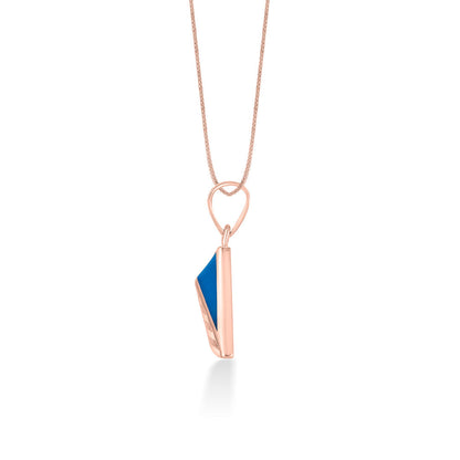 Coastal Curve Gold Modern Pendant for Women