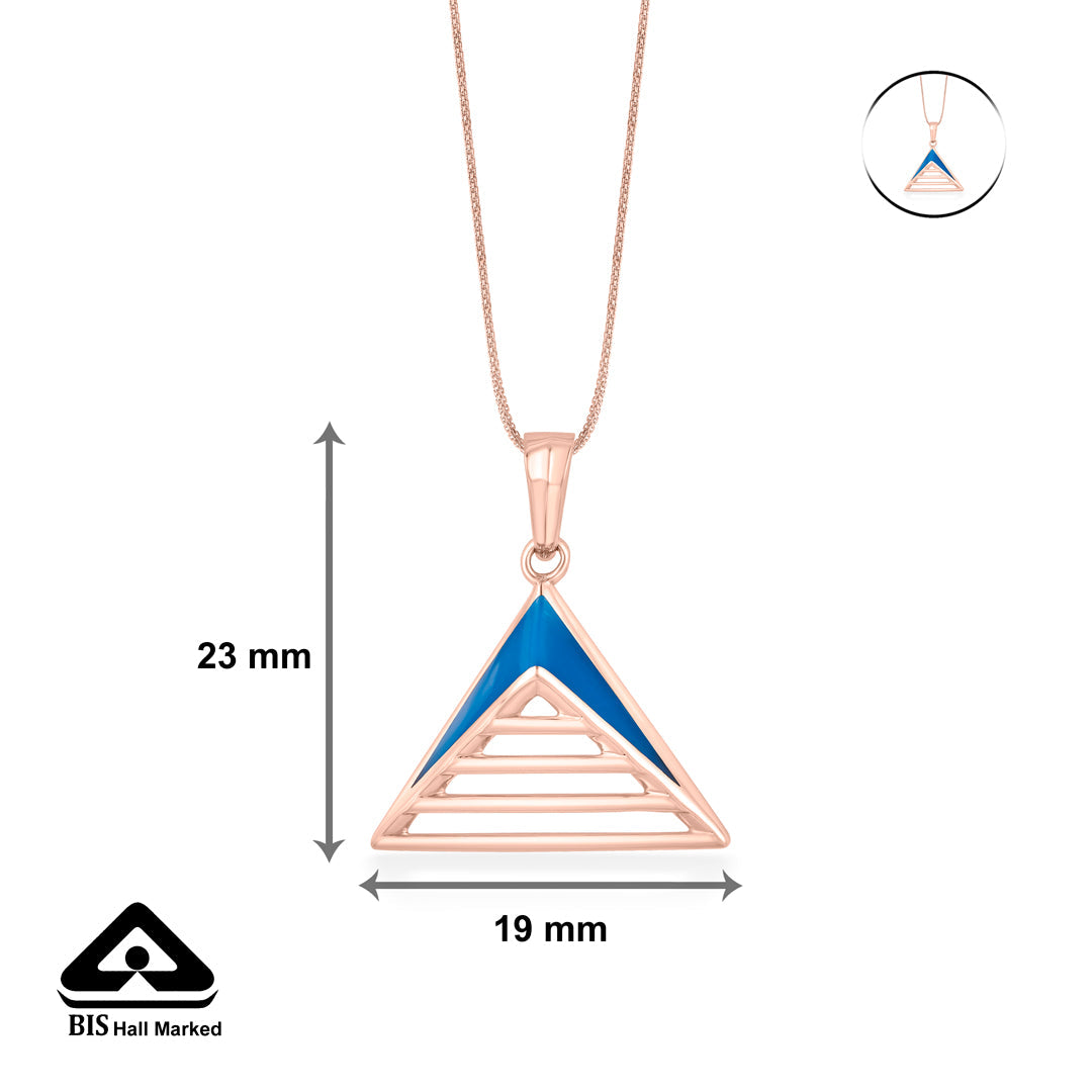 Coastal Curve Gold Modern Pendant for Women