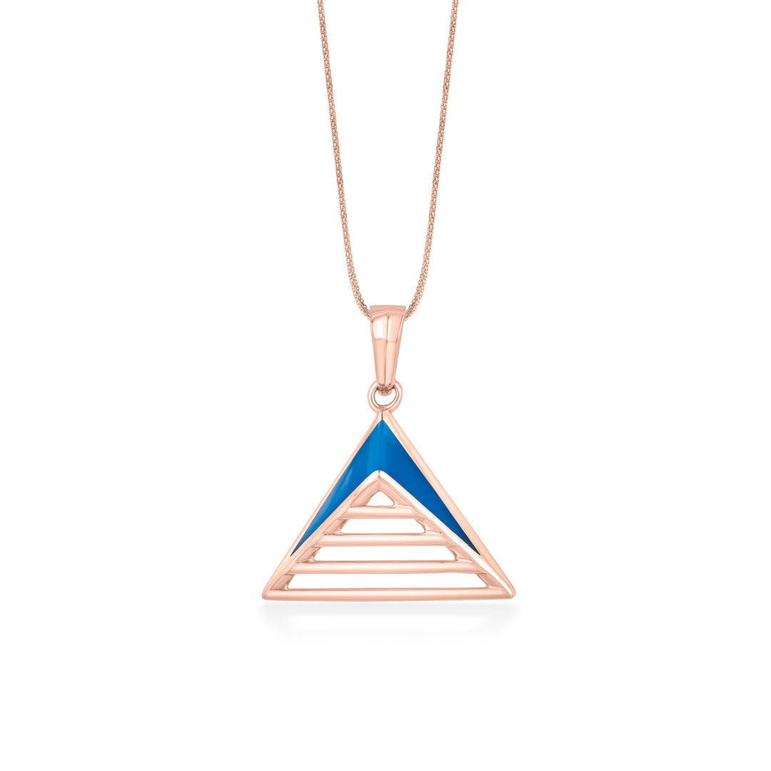 Coastal Curve Gold Modern Pendant for Women