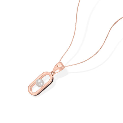 Pearl Glow Gold Modern Pendant for Women