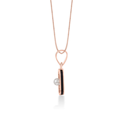Pearl Glow Gold Modern Pendant for Women