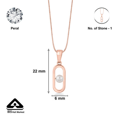 Pearl Glow Gold Modern Pendant for Women