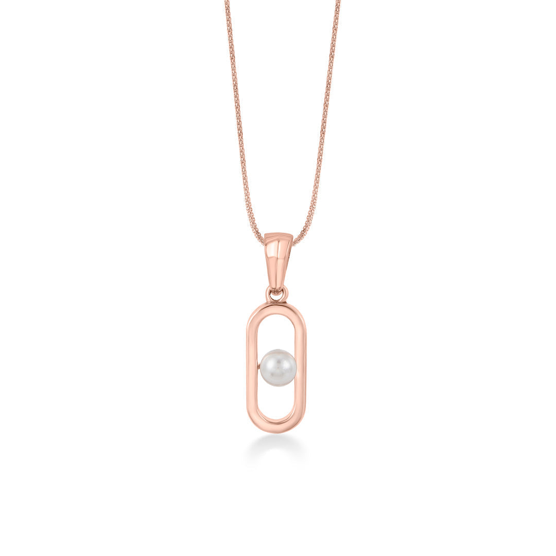 Pearl Glow Gold Modern Pendant for Women