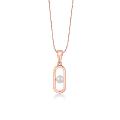 Pearl Glow Gold Modern Pendant for Women