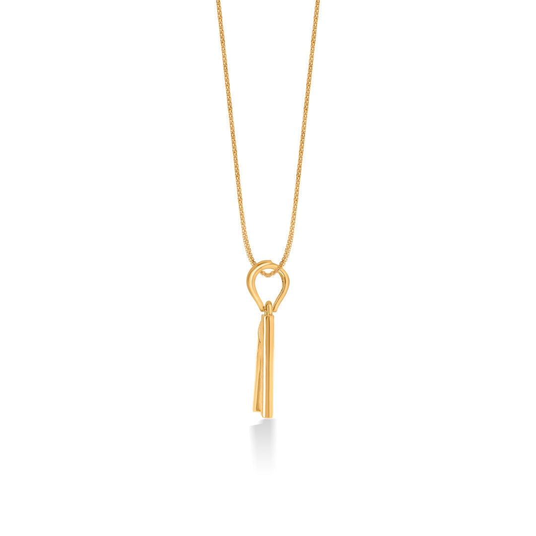 Apex A Gold Alphabet Pendant for Women