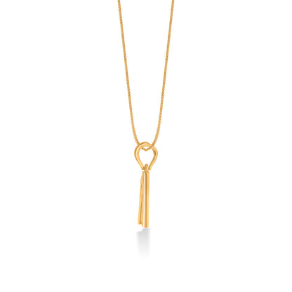 Apex A Gold Alphabet Pendant for Women