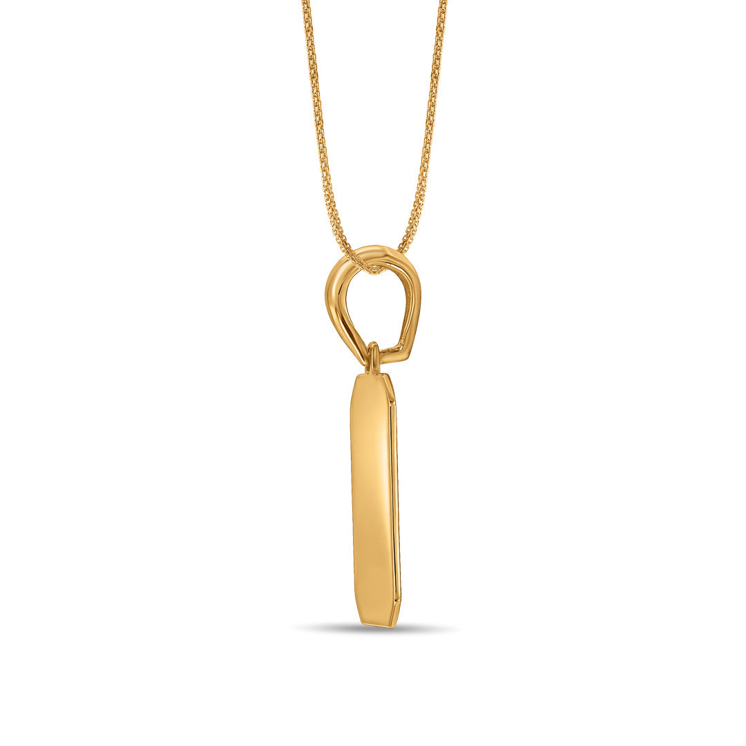 Nova N Gold Alphabet Pendant for Women