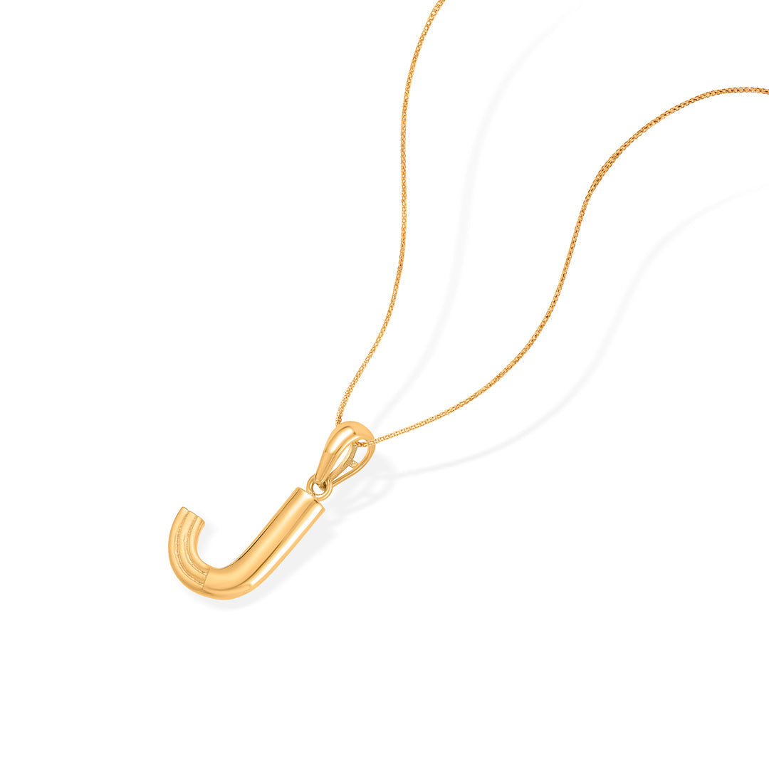 Joy J Gold Alphabet Pendant for Women