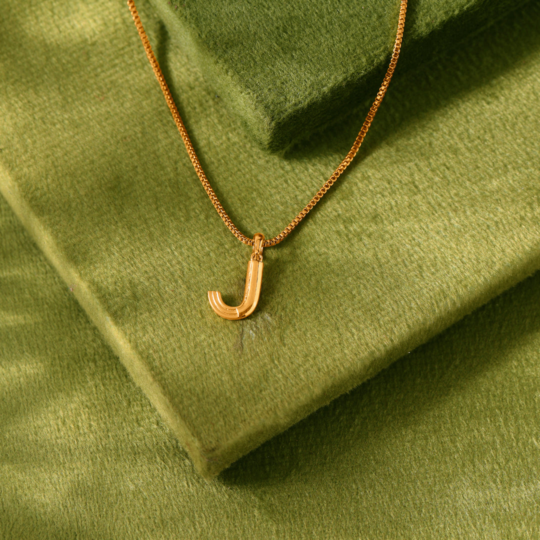 Joy J Gold Alphabet Pendant for Women