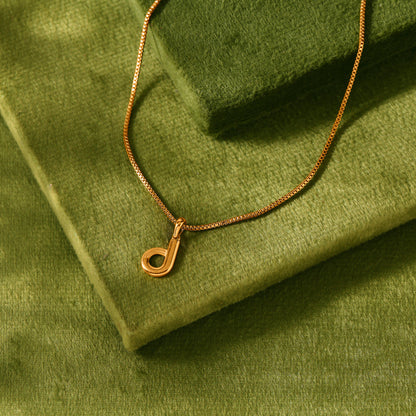 Dream D Gold Alphabet Pendant for Women