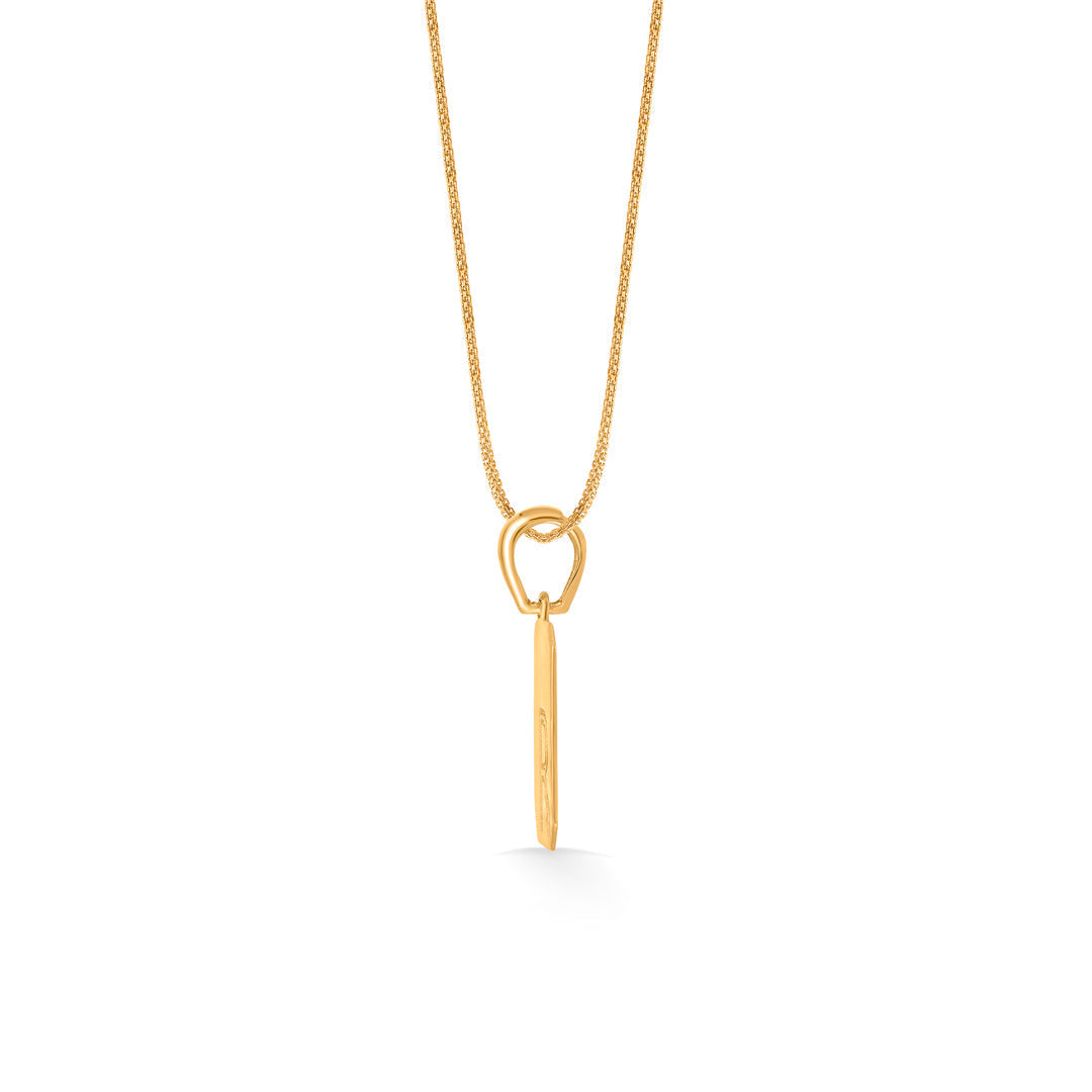 Regal R Gold Alphabet Pendant for Women