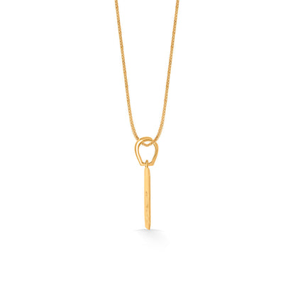 Regal R Gold Alphabet Pendant for Women