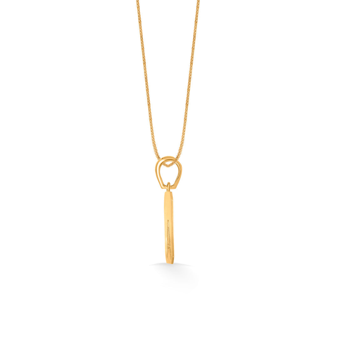 Allure A Gold Alphabet Pendant for Women