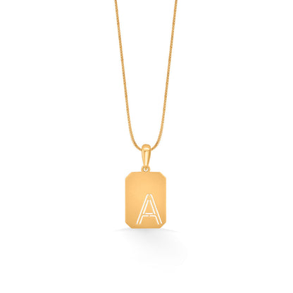 Allure A Gold Alphabet Pendant for Women