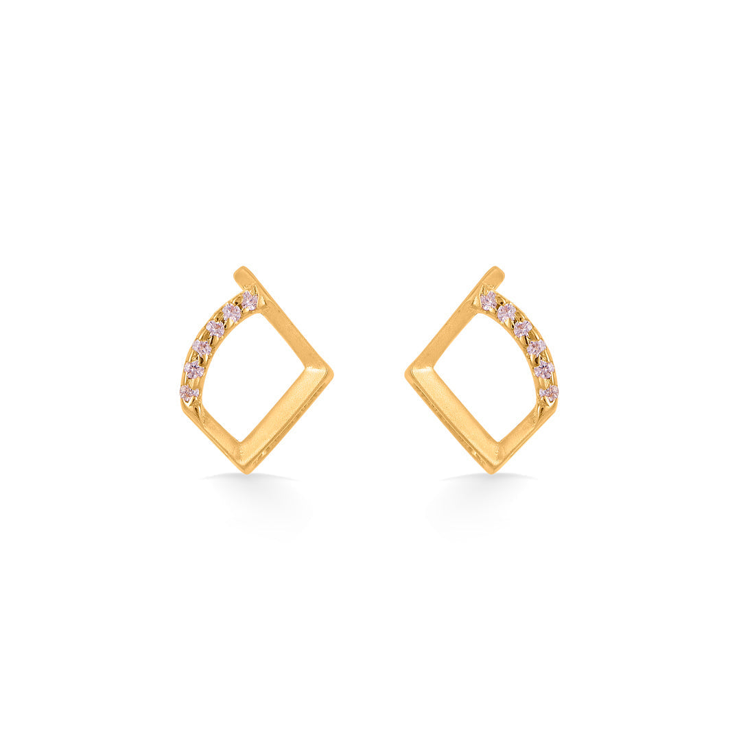 Diamond Glow Gold Pendant Set for Women