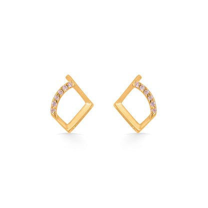Diamond Glow Gold Pendant Set for Women