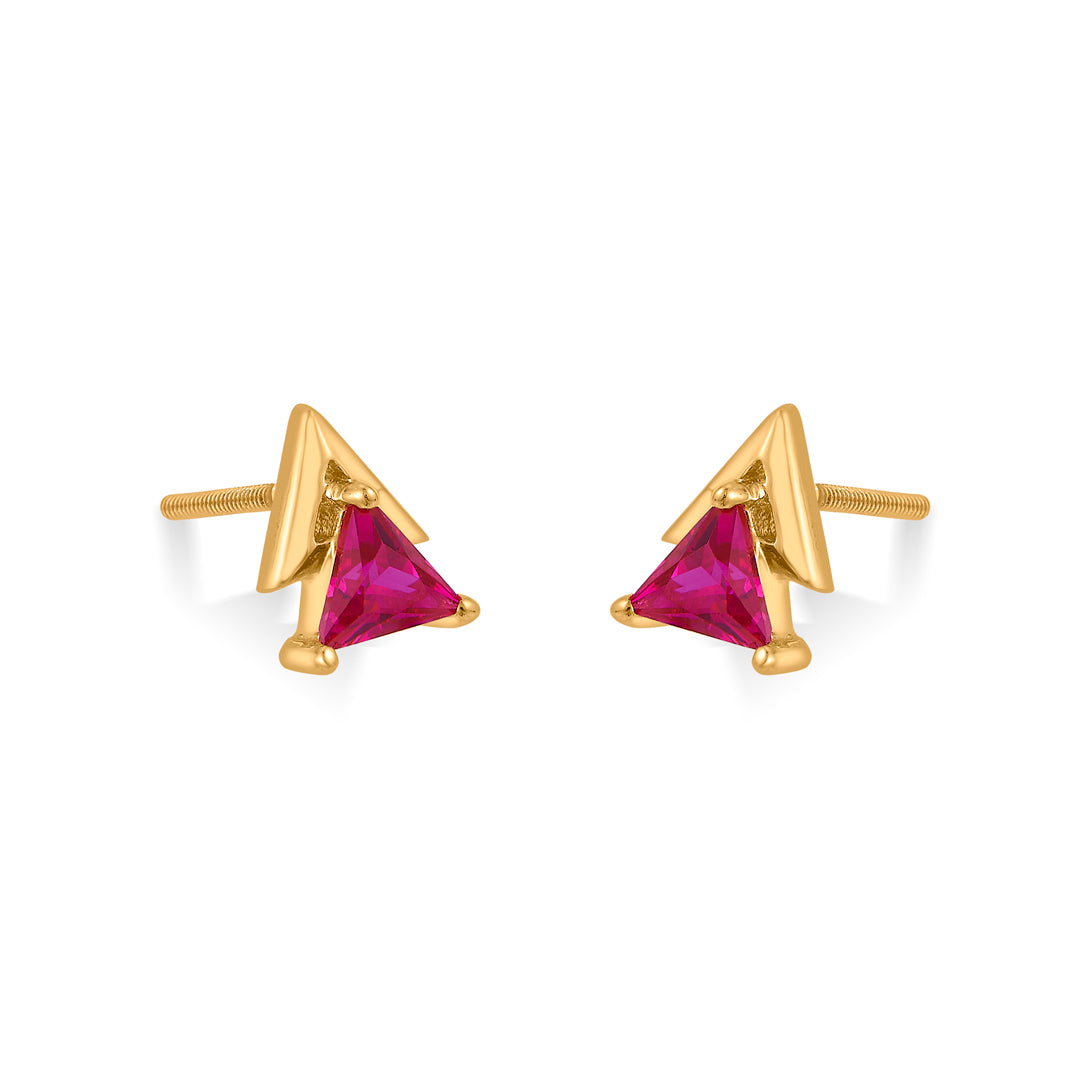 Triple Glow Gold Pendant Set for Women