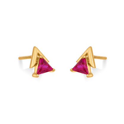 Triple Glow Gold Pendant Set for Women