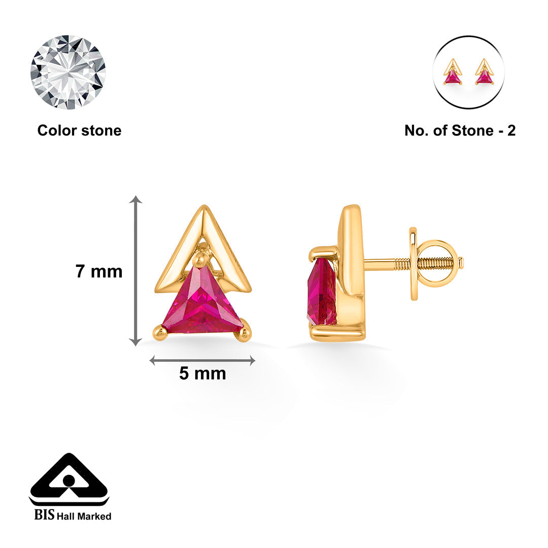 Triple Glow Gold Pendant Set for Women