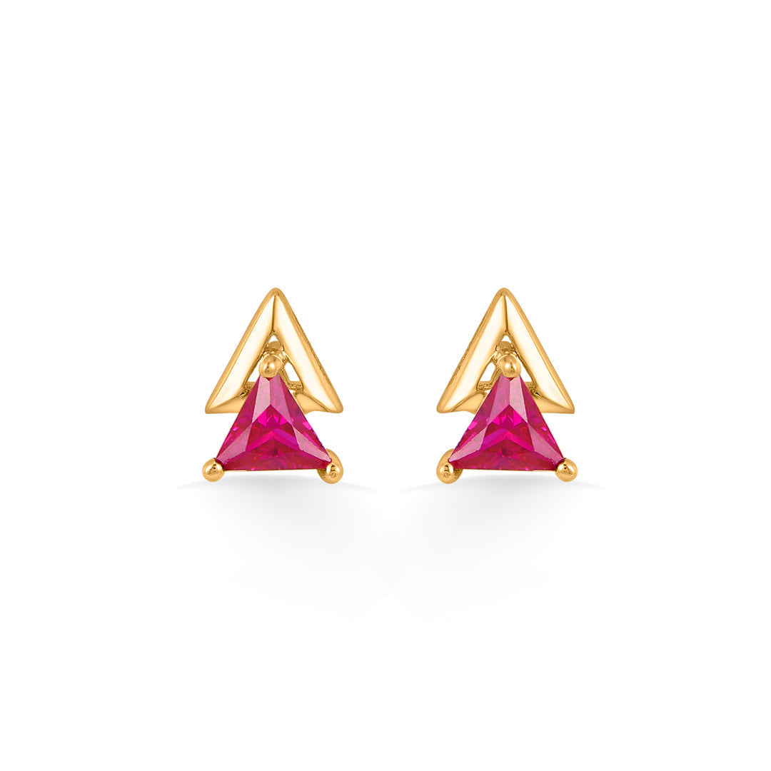Triple Glow Gold Pendant Set for Women