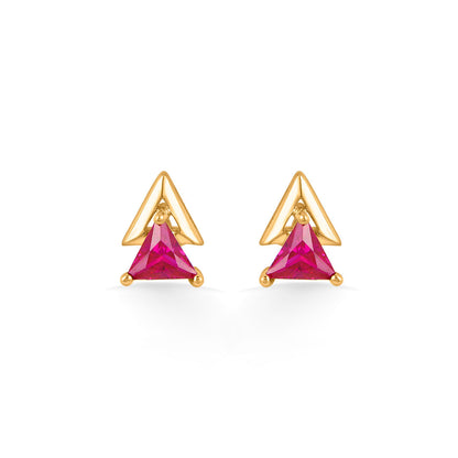 Triple Glow Gold Pendant Set for Women