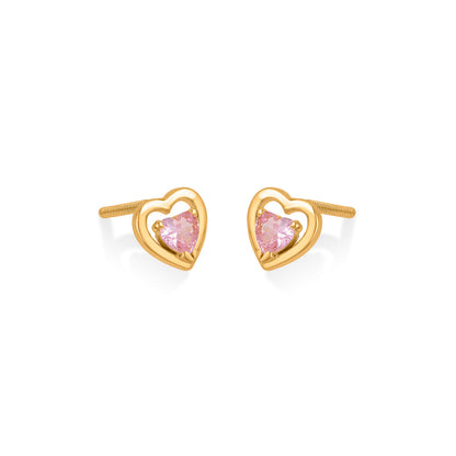 Blush Love Gold Pendant Set for Women