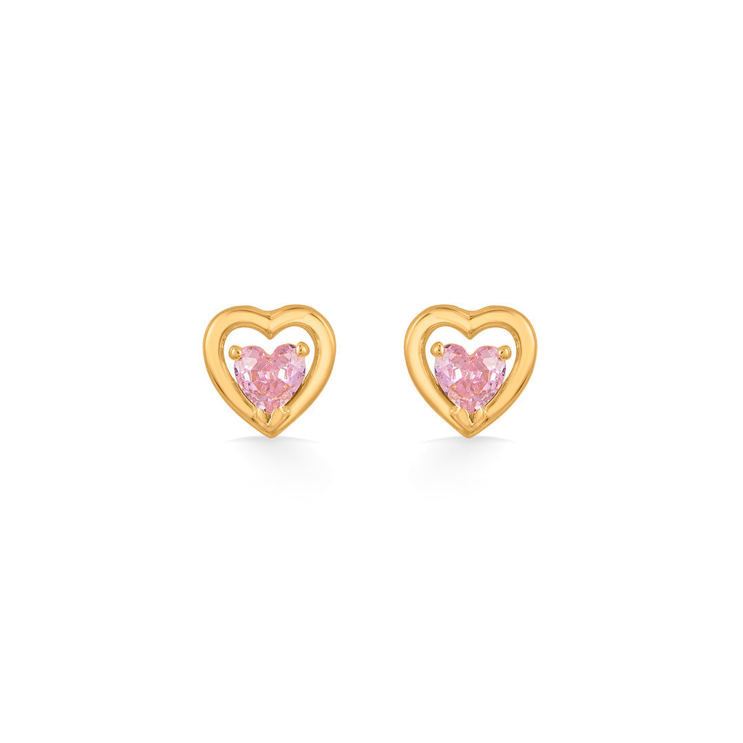 Blush Love Gold Pendant Set for Women
