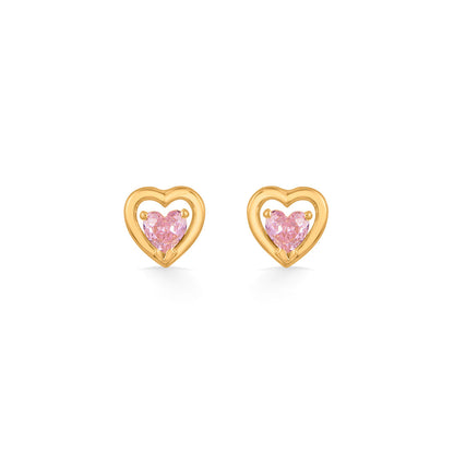 Blush Love Gold Pendant Set for Women