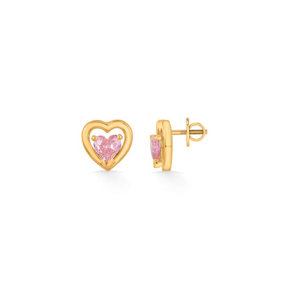 Blush Love Gold Pendant Set for Women