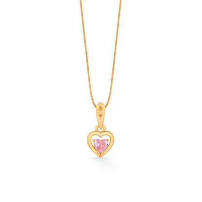 Blush Love Gold Pendant Set for Women