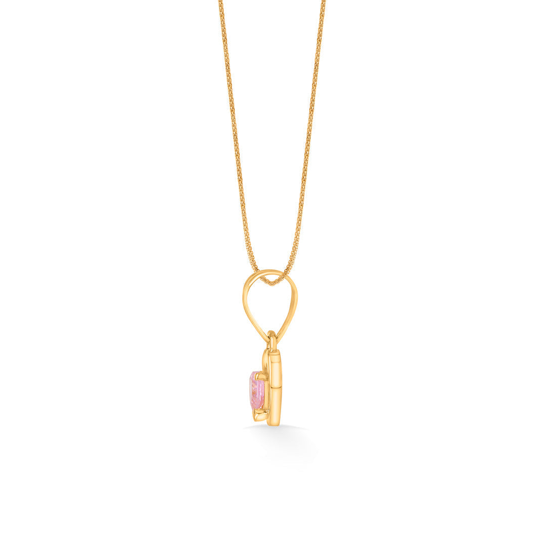 Blush Love Gold Pendant Set for Women