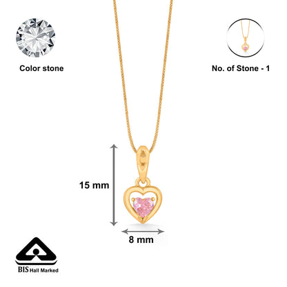 Blush Love Gold Pendant Set for Women