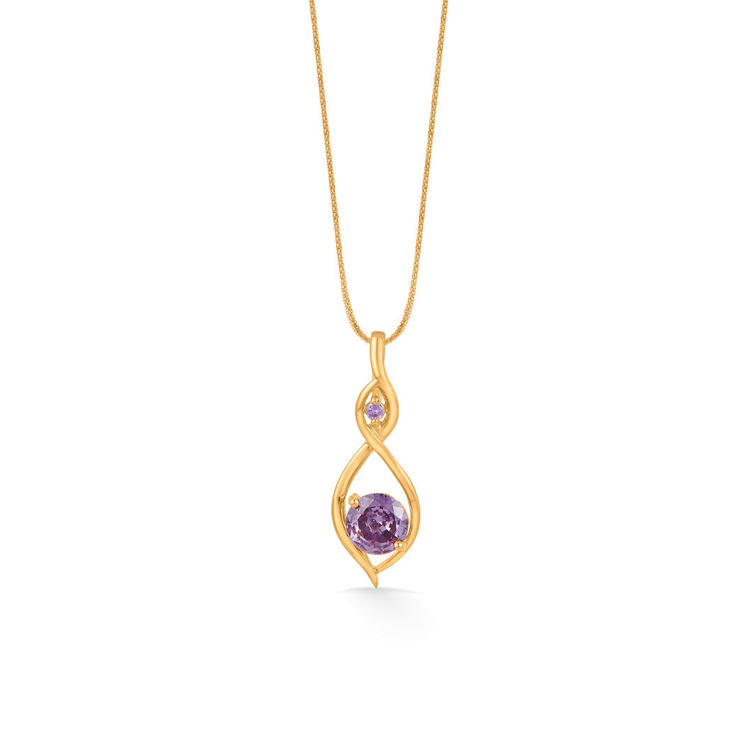 Iris Luxe Gold Pendant Set for Women
