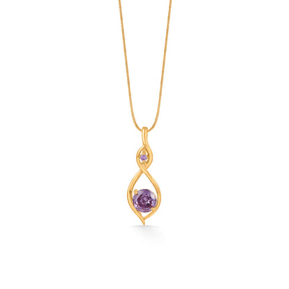Iris Luxe Gold Pendant Set for Women