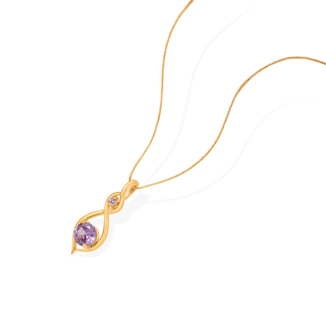 Iris Luxe Gold Pendant Set for Women