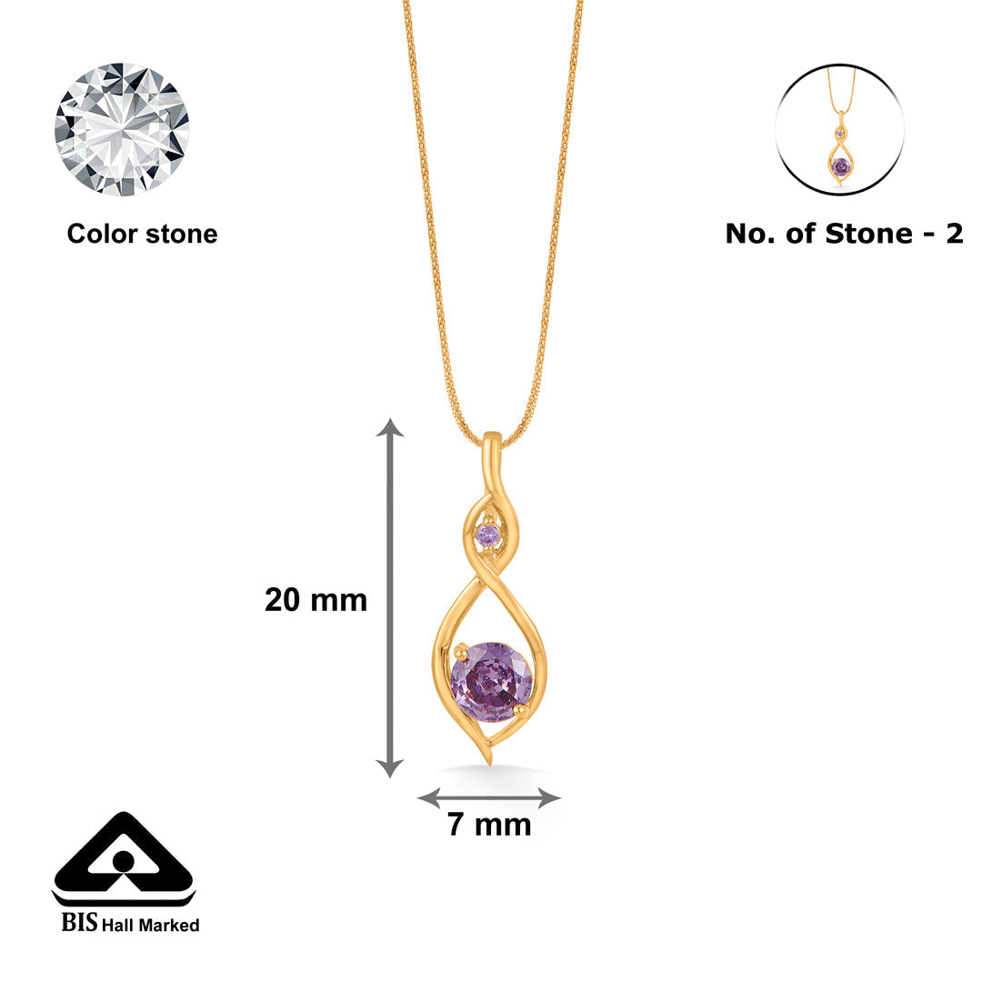 Iris Luxe Gold Pendant Set for Women