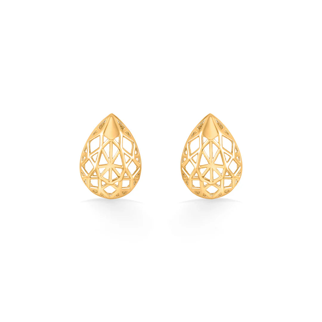 Spark Mesh Gold Pendant Set for Women