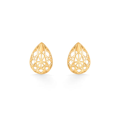Spark Mesh Gold Pendant Set for Women